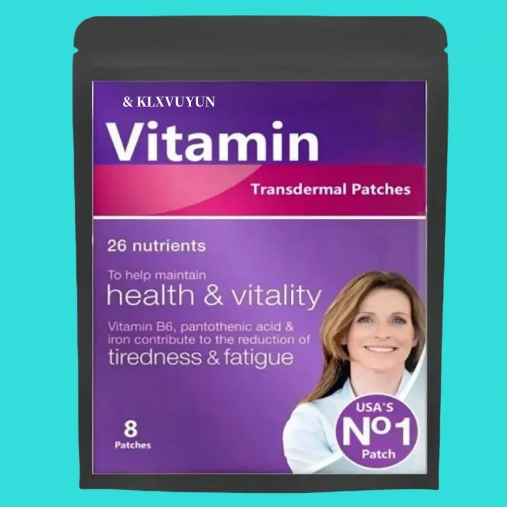 26 Nutrients Transdermal Patches Vitamin B6 Pantothenic Acid & Iron Contribution to Reduction of Tiredness And Fatigue
26 Nutrients Transdermal Patches Vitamin B6 Pantothenic Acid & Iron Contribution to Reduction of Tiredness And Fatigue