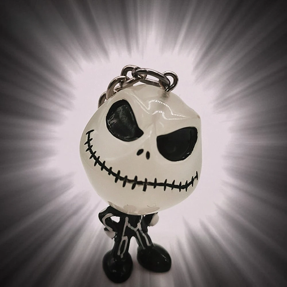Personality Glow-in-the-dark Keychain Movie Nightmare Before Christmas Jack Skull Gift Bag Pendant Resin Accessories Boys Gifts
Personality Glow-in-the-dark Keychain Movie Nightmare Before Christmas Jack Skull Gift Bag Pendant Resin Accessories Boys Gifts
