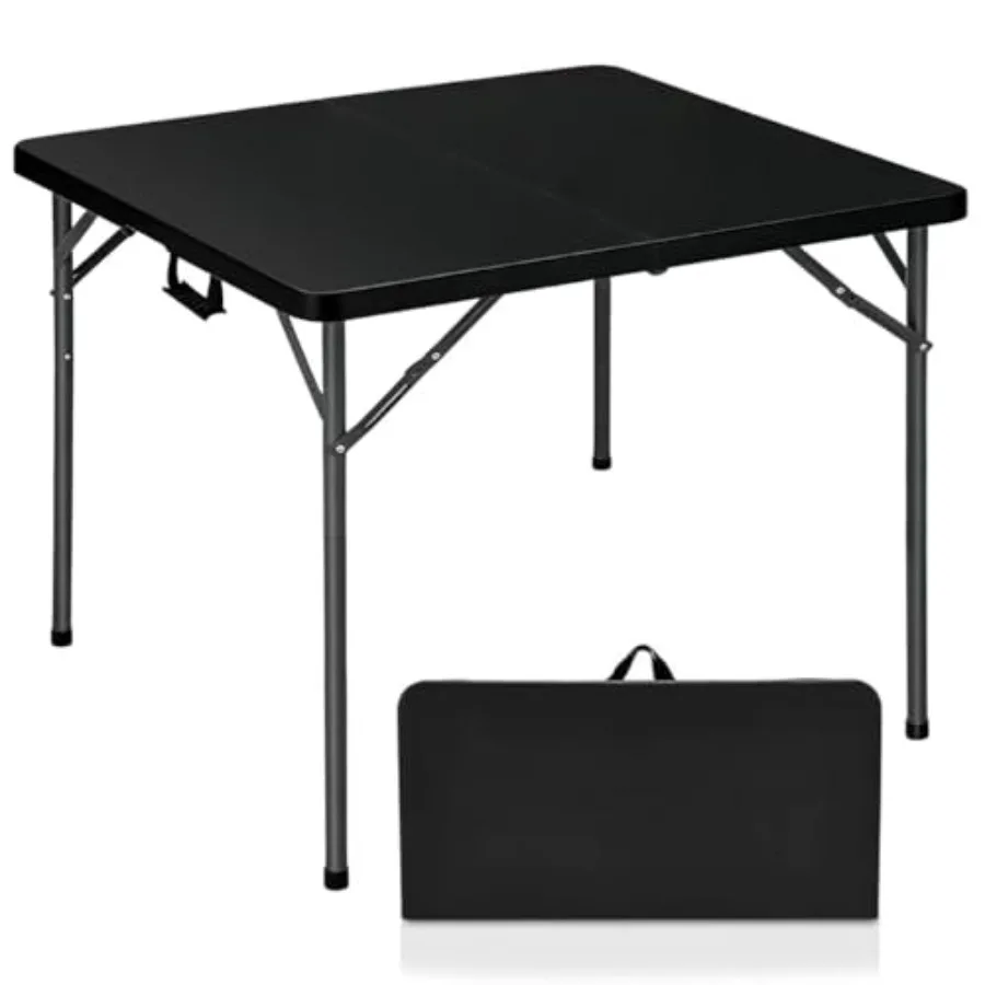 34 Square Folding Table, Plastic Commercial Folding Card Table for Kitchen or Outdoor Party Wedding Event, Black, Lightweight a
34 Square Folding Table, Plastic Commercial Folding Card Table for Kitchen or Outdoor Party Wedding Event, Black, Lightweight a