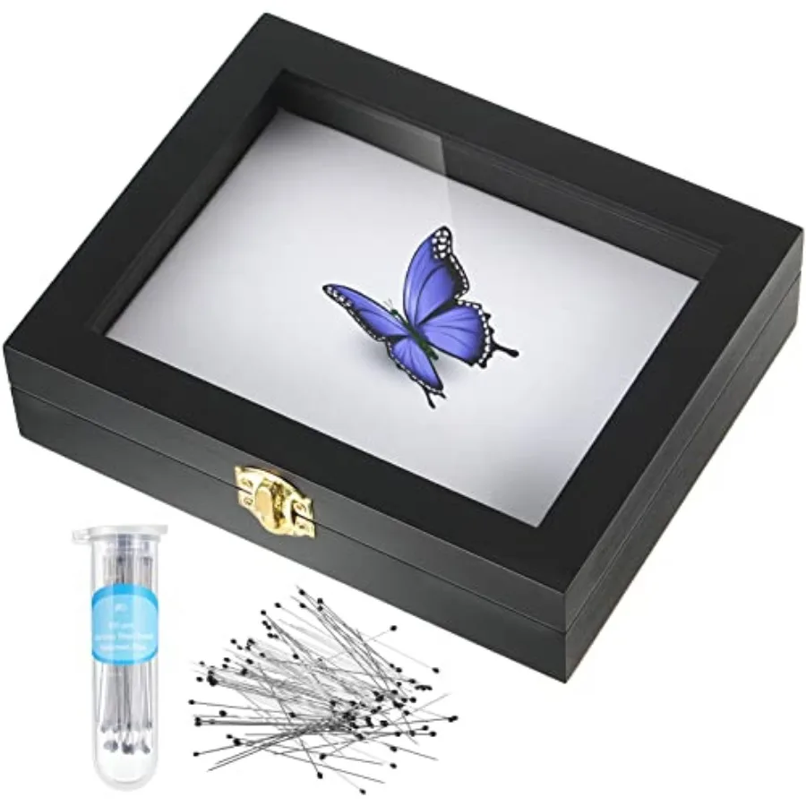 Insect Display Case Bug Display Case Box Collection with Clear Lid and Mat Acrylic Top EVA Foam Pinning Board and 100 Pcs Pins
Insect Display Case Bug Display Case Box Collection with Clear Lid and Mat Acrylic Top EVA Foam Pinning Board and 100 Pcs Pins