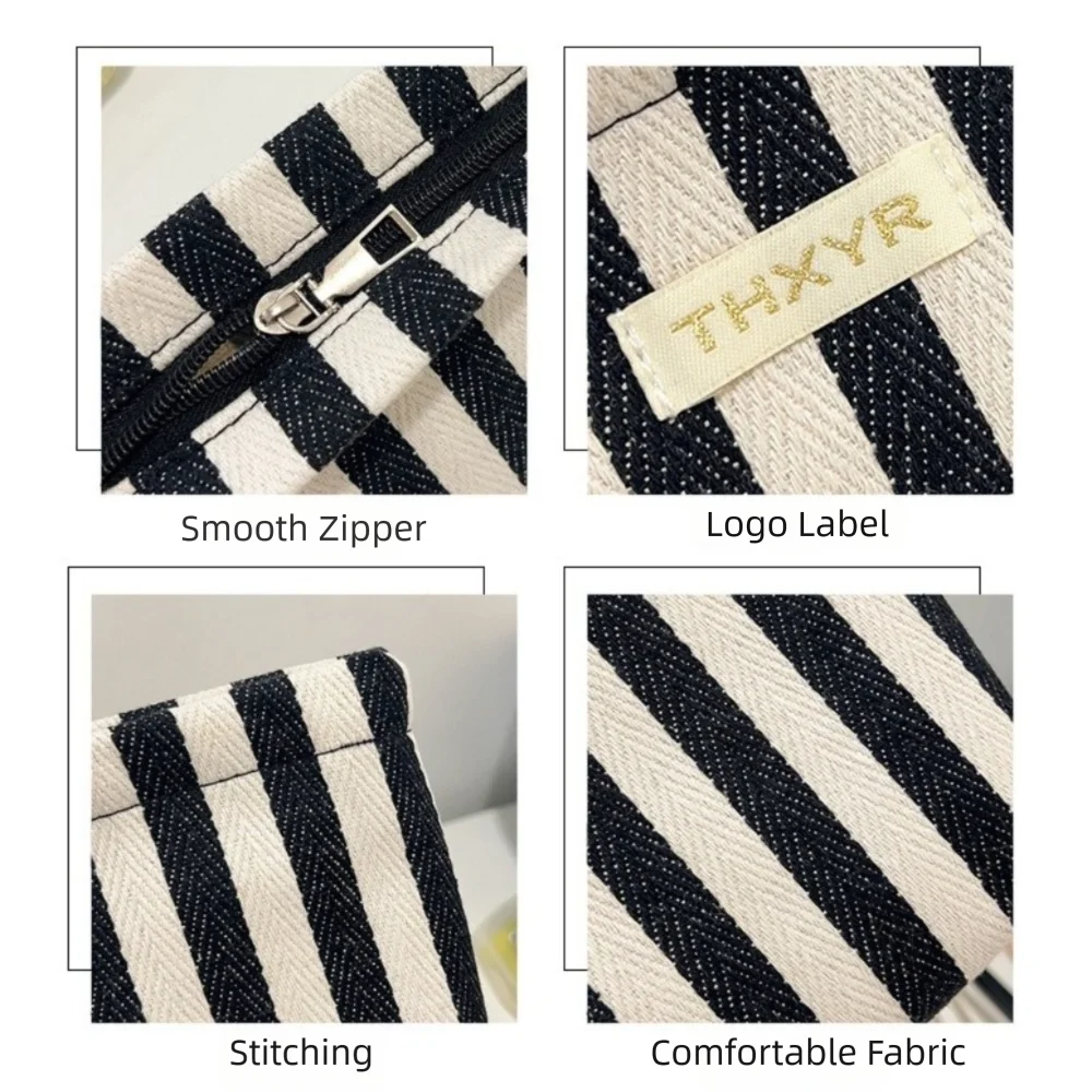 Модная портативная полосатая косметичка, многофункциональная легкая сумка для хранения, большая вместительная сумка для путешествий
Модная портативная полосатая косметичка, многофункциональная легкая сумка для хранения, большая вместительная сумка для путешествий