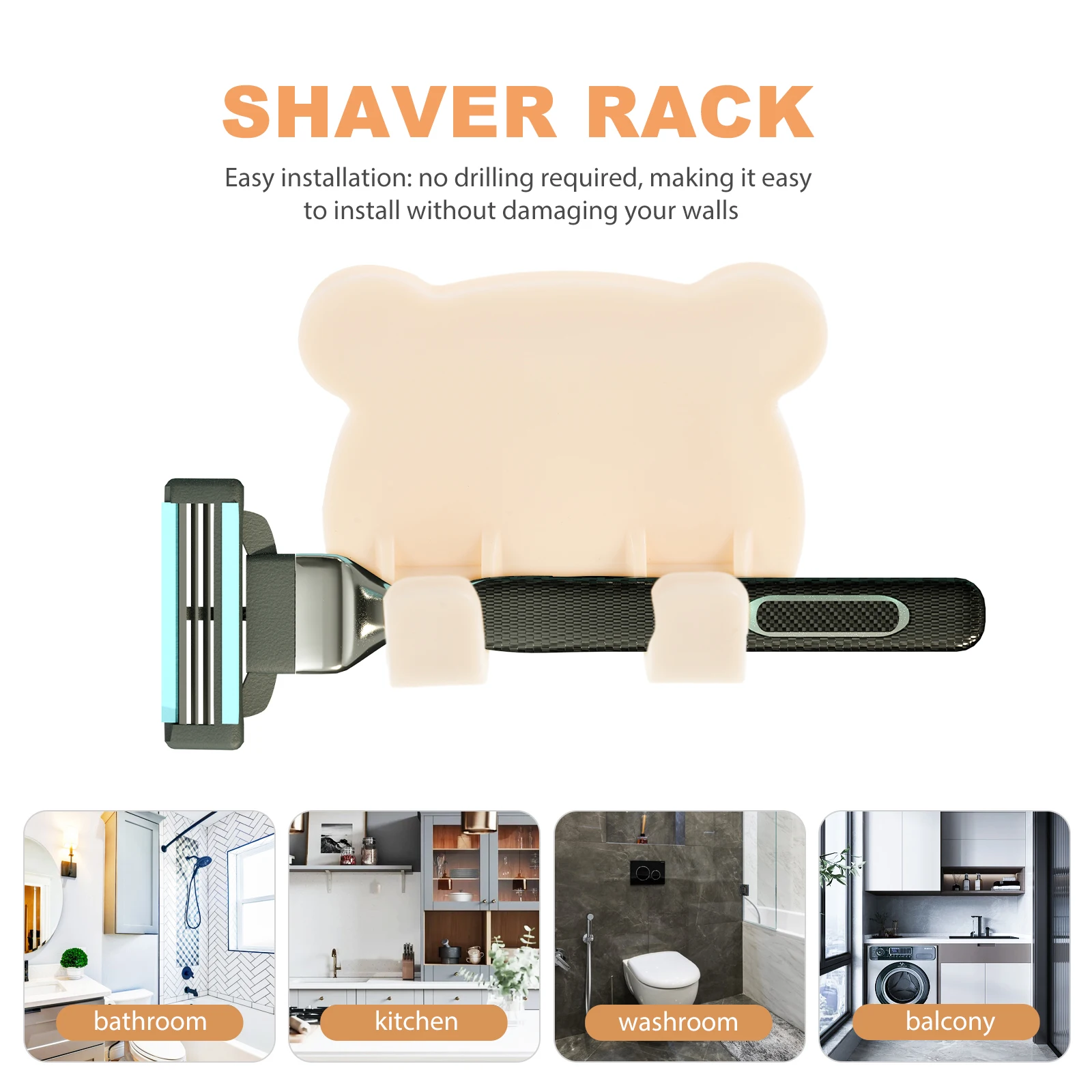 10 Pcs Shaver Storage Rack Hangers Decorative Coat Hooks Ordinary White Clothes
10 Pcs Shaver Storage Rack Hangers Decorative Coat Hooks Ordinary White Clothes