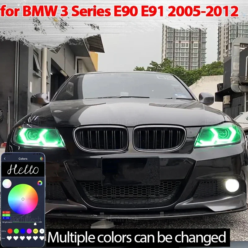 M4 Style RGB Ring Angel Eyes Phone APP control remote LED Headlight Rings for BMW 3 Series E90 E91 2005-2012 316i 318i 320i 328i
M4 Style RGB Ring Angel Eyes Phone APP control remote LED Headlight Rings for BMW 3 Series E90 E91 2005-2012 316i 318i 320i 328i