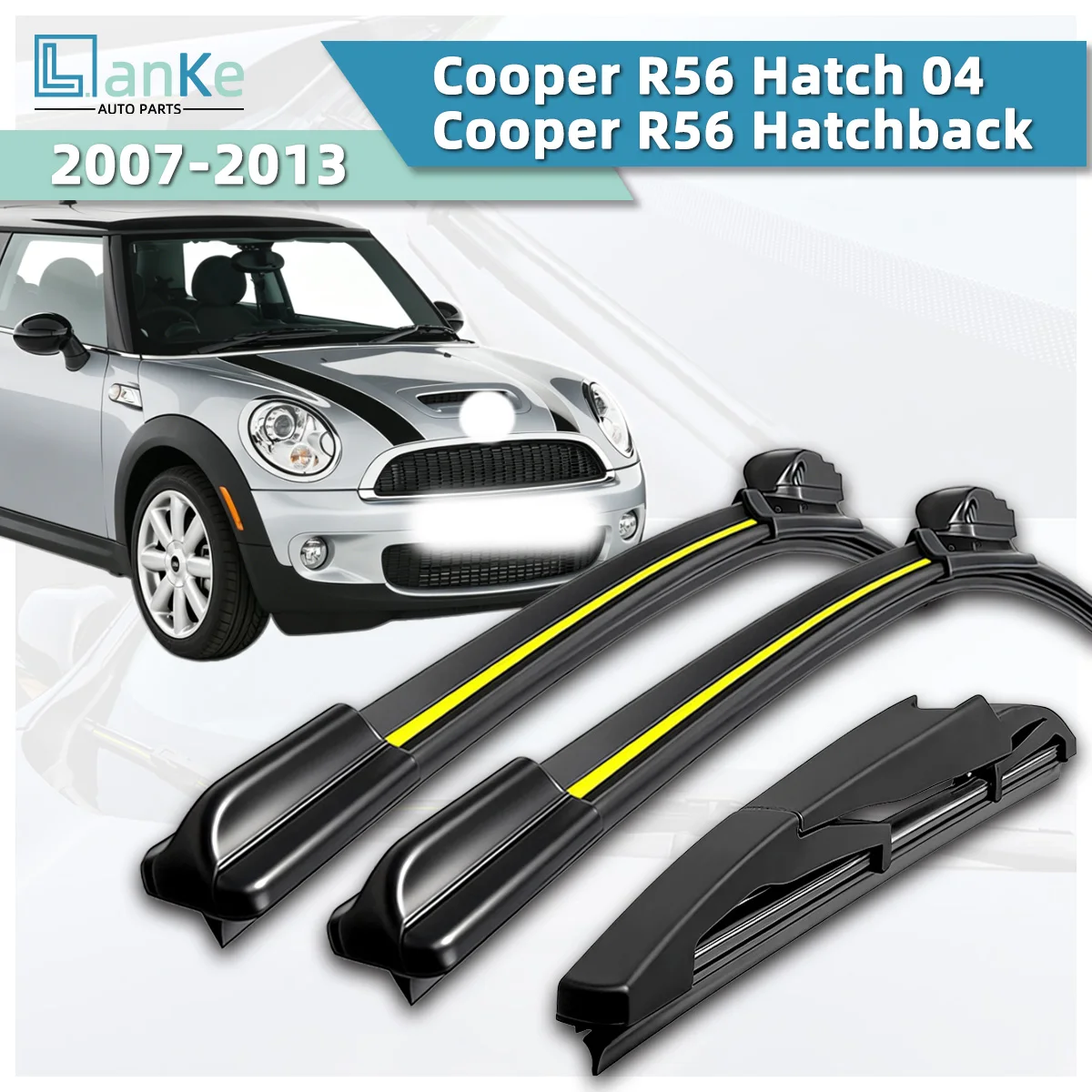 Lanke Wiper Fit For Mini Cooper R56 Hatch 04/ Cooper R56 Hatchback (2007-2013) Natural Rubber Strip Boneless Silent Car Wiper
Lanke Wiper Fit For Mini Cooper R56 Hatch 04/ Cooper R56 Hatchback (2007-2013) Natural Rubber Strip Boneless Silent Car Wiper