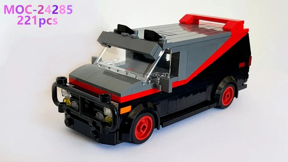 MOC-24285 A-Team Van в масштабе минифигу, 221 шт., совместимые строительные игрушечные блоки для детских рождественских подарков
MOC-24285 A-Team Van в масштабе минифигу, 221 шт., совместимые строительные игрушечные блоки для детских рождественских подарков