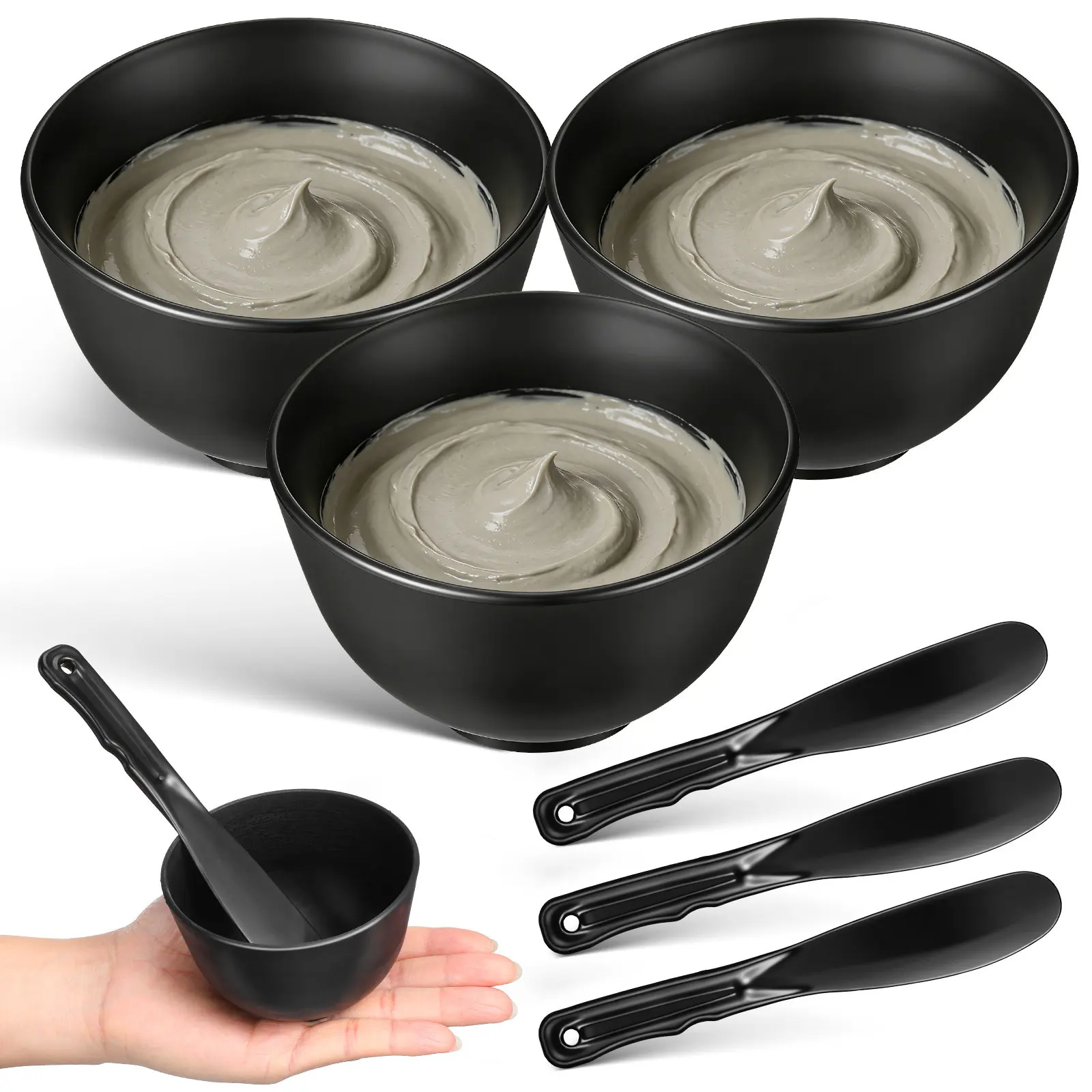 1Set Silicone Facial Mask Mixing Bowl Set Deep Mud Mask Holder Flat Applicator Spatula Reusable DIY Beauty Spa Tool
1Set Silicone Facial Mask Mixing Bowl Set Deep Mud Mask Holder Flat Applicator Spatula Reusable DIY Beauty Spa Tool
