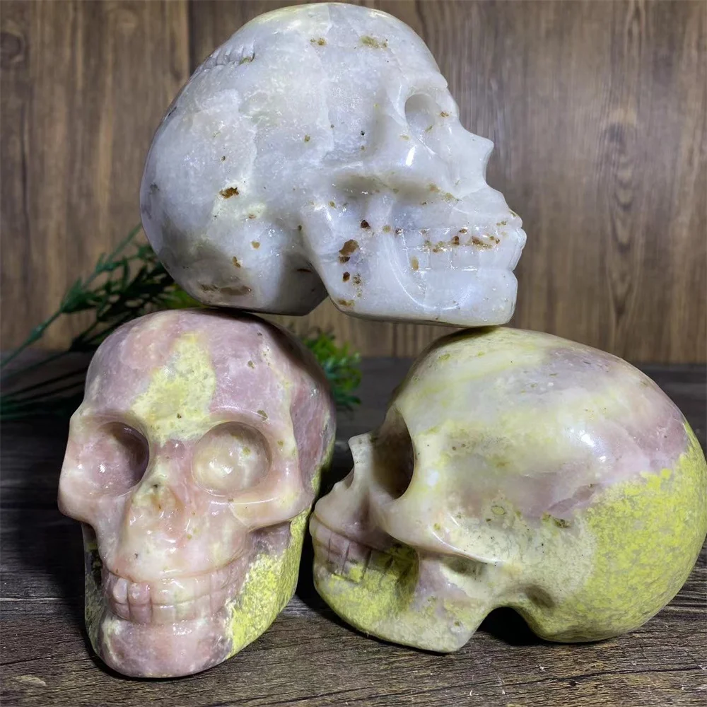 Crystal Natural Green Red Tourmaline Skull Carving Stone Reiki Beauty Quartz High Quality Healing Stones Decoration Mineral
Crystal Natural Green Red Tourmaline Skull Carving Stone Reiki Beauty Quartz High Quality Healing Stones Decoration Mineral