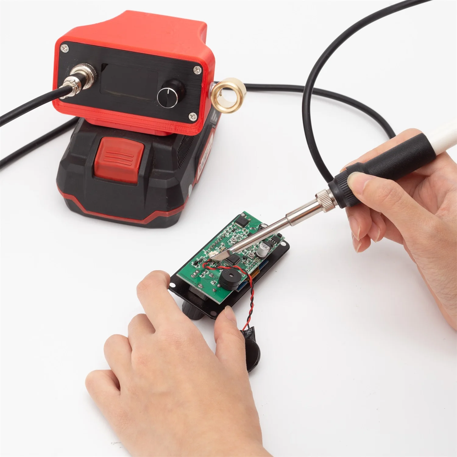 T12 Cordless Soldering Iron Station For Lidl Parkside X20V Team Lithium Battery Electric Solder DIY Repair(NO Battery)
T12 Cordless Soldering Iron Station For Lidl Parkside X20V Team Lithium Battery Electric Solder DIY Repair(NO Battery)