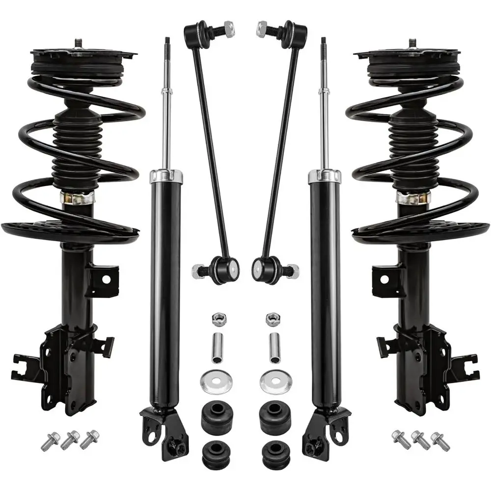 Detroit Axle - 6pc Front Struts Shocks Kit for 2013-2018 Nissan Altima, 2 Struts with Coil Spring Assembly 2 Sway Bar End Links
Detroit Axle - 6pc Front Struts Shocks Kit for 2013-2018 Nissan Altima, 2 Struts with Coil Spring Assembly 2 Sway Bar End Links