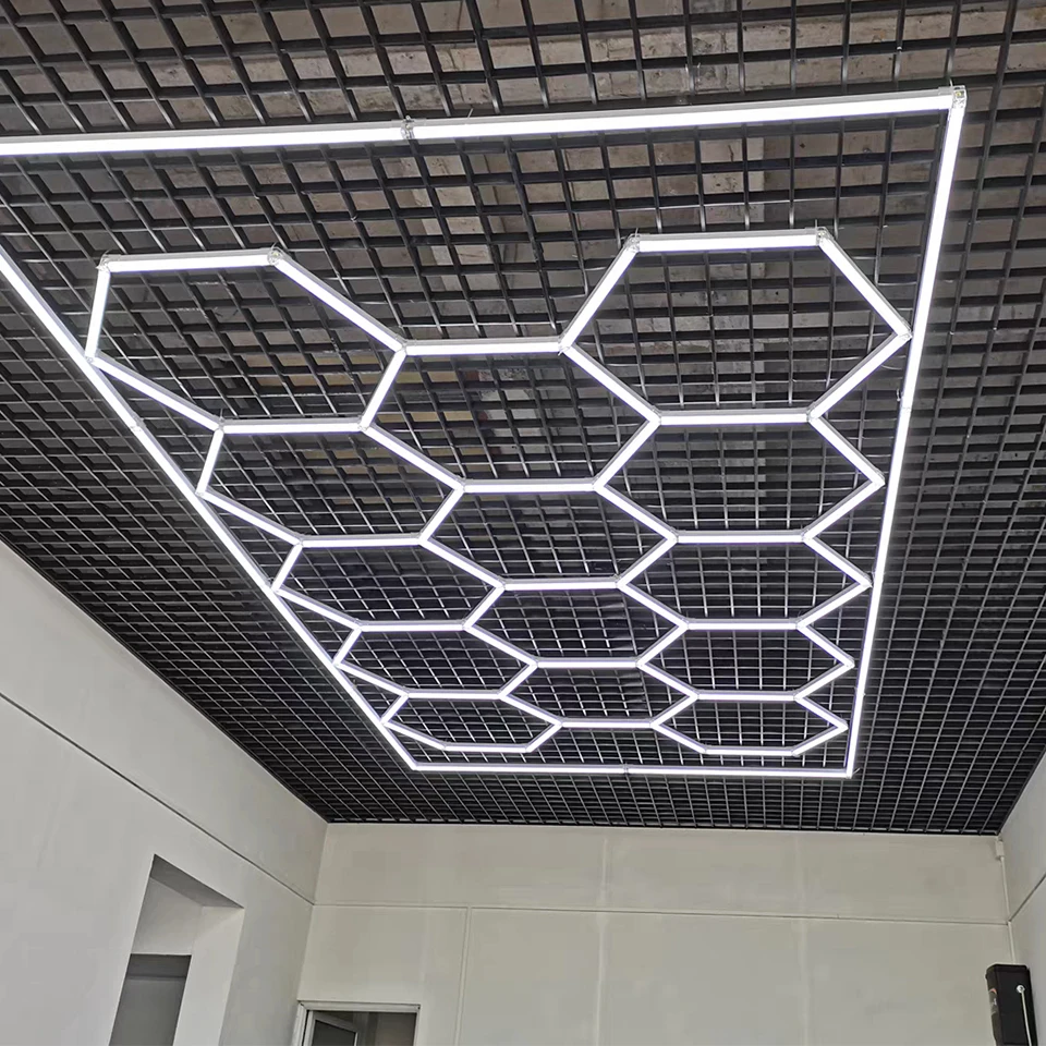 440mm Honeycomb Auto Car Detailing Work Light Bar Car Wash Station Garage Ceiling Hexagonal Led Lights
440mm Honeycomb Auto Car Detailing Work Light Bar Car Wash Station Garage Ceiling Hexagonal Led Lights