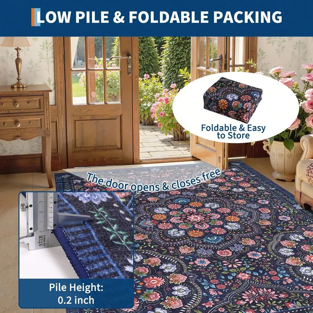 Room Decor Modern Floral Pattern Area Rug For Living Room Oriental Machine Washable Carpet Stain Resistant NonShedding Indoor R
Room Decor Modern Floral Pattern Area Rug For Living Room Oriental Machine Washable Carpet Stain Resistant NonShedding Indoor R