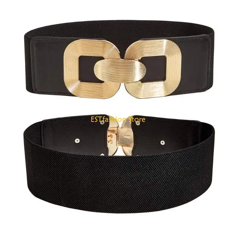 Y5GC Waist Belt Lady Golden Buckle Color Wide Belt for Dress Casual Wear
Y5GC Waist Belt Lady Golden Buckle Color Wide Belt for Dress Casual Wear