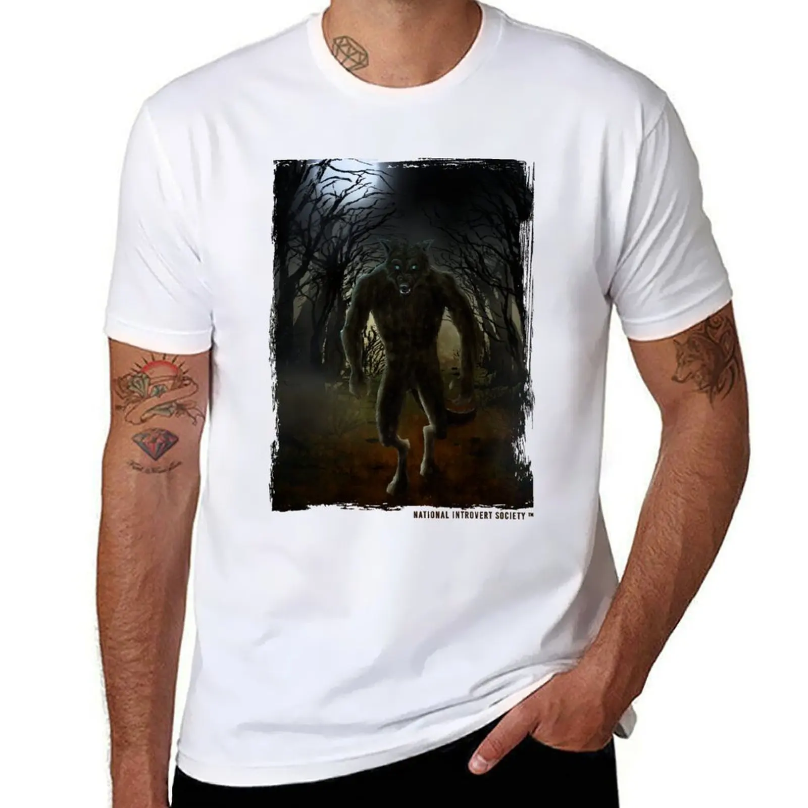 Michigan Dogman - Beast of Bray Road - Original Comic Watercolor Cryptid Artwork T-Shirt
Michigan Dogman - Beast of Bray Road - Original Comic Watercolor Cryptid Artwork T-Shirt