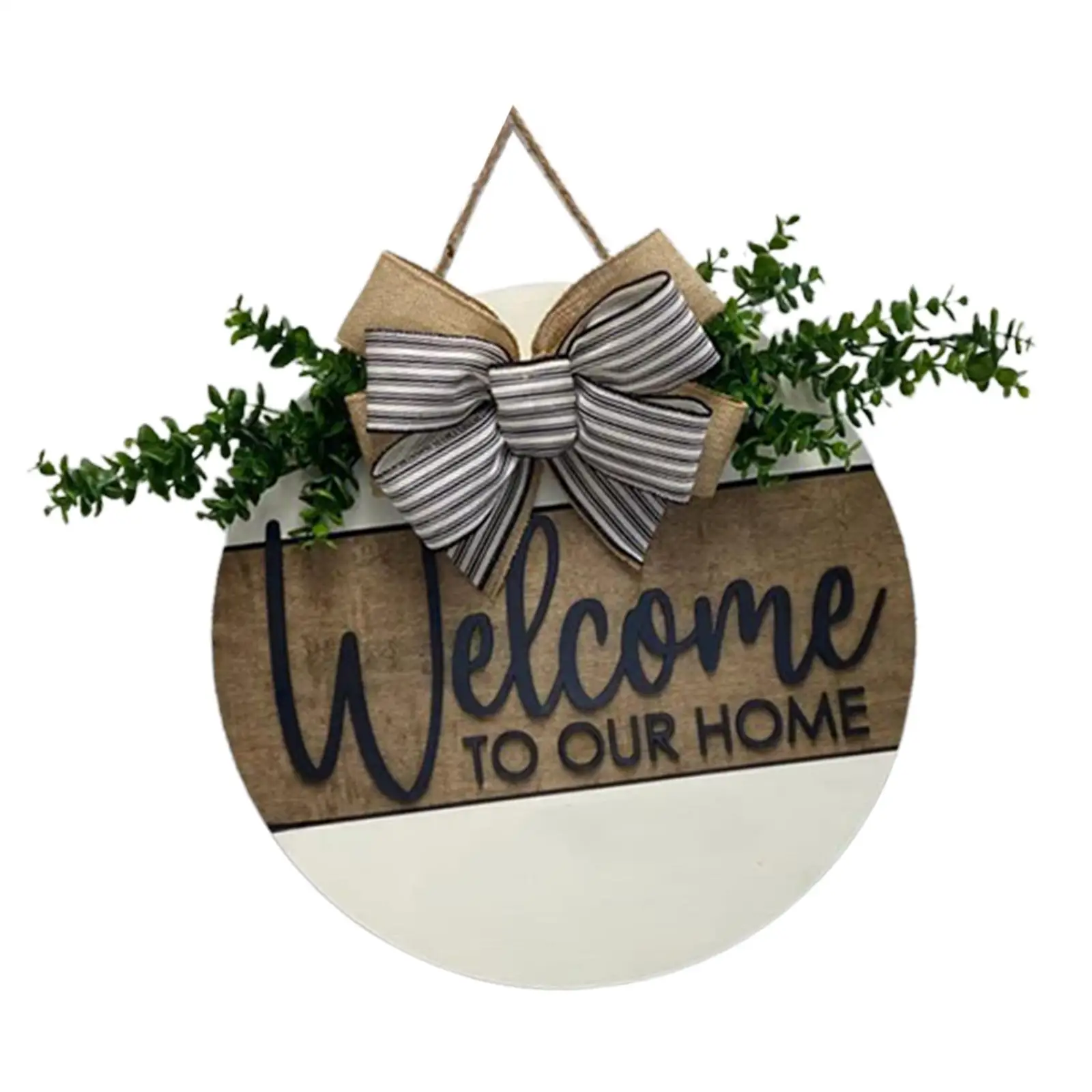 Wooden Welcome Door Sign Rustic Round Home Decoration for Front Porch Yard Christmas Halloween Decor
Wooden Welcome Door Sign Rustic Round Home Decoration for Front Porch Yard Christmas Halloween Decor