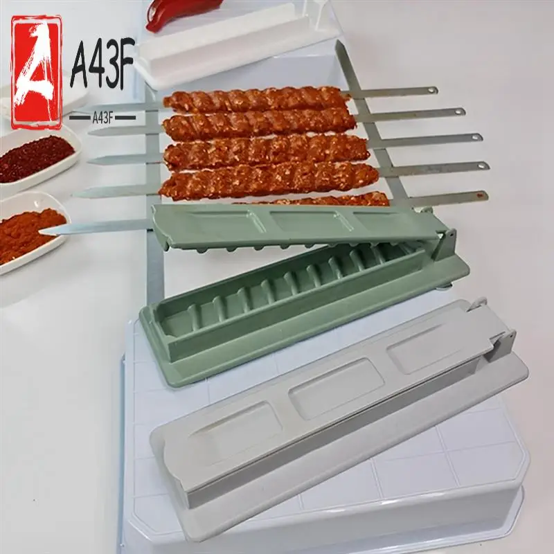 A43F-2Pcs Kebab Maker BBQ Meat Skewer Machine Reusable For Kebab Press Maker Barbecue For Kitchen Grill Accessories
A43F-2Pcs Kebab Maker BBQ Meat Skewer Machine Reusable For Kebab Press Maker Barbecue For Kitchen Grill Accessories