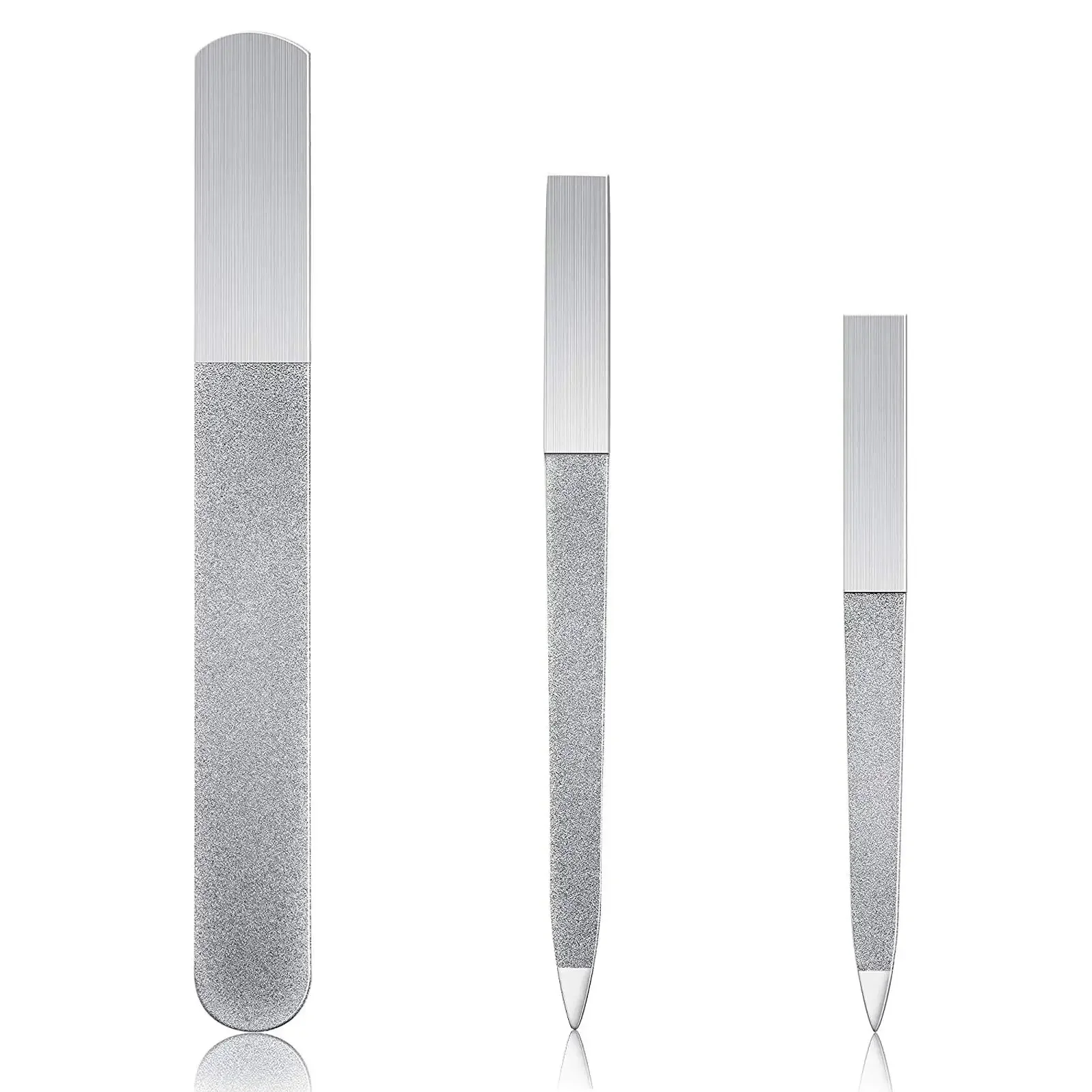 Diamond Nail File Stainless Steel Double Sided Nail File Metal File Buffer Fingernails Toenails for Salon and Home
Diamond Nail File Stainless Steel Double Sided Nail File Metal File Buffer Fingernails Toenails for Salon and Home