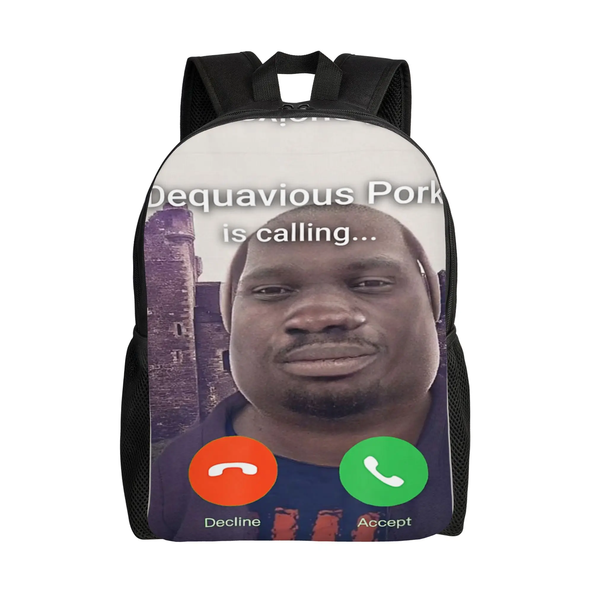 Dequavious Pork is Calling Backpack Cute Backpacks Women Men Camping Large High School Bags High Quality Rucksack
Dequavious Pork is Calling Backpack Cute Backpacks Women Men Camping Large High School Bags High Quality Rucksack