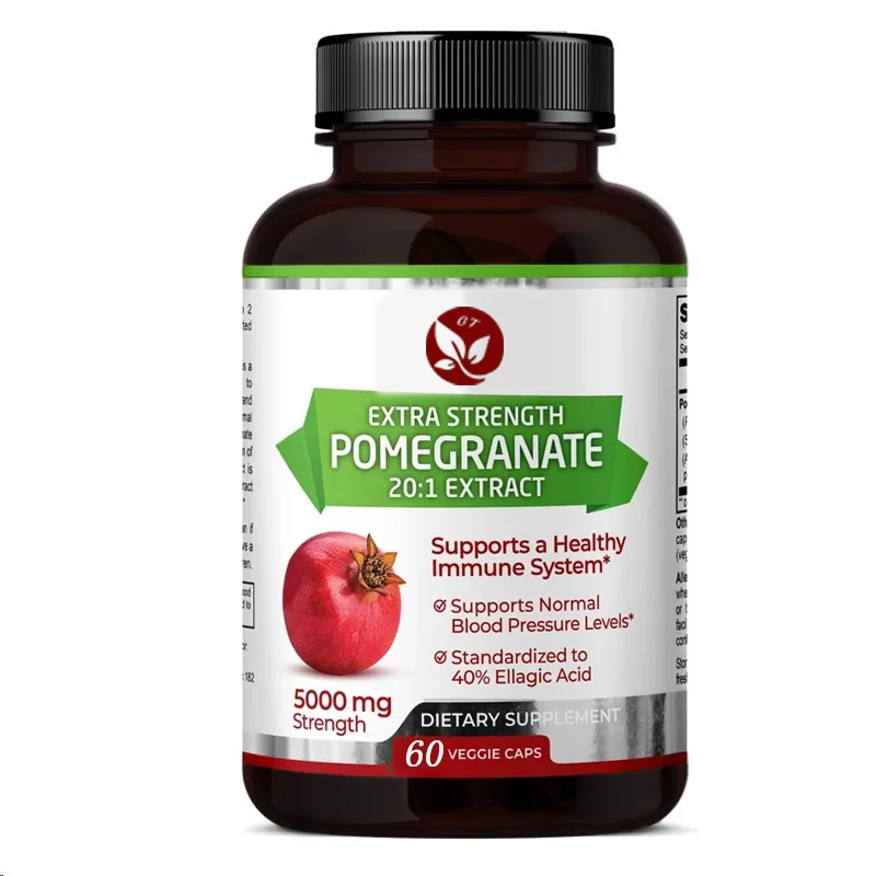 Pomegranate 20:1 Extract,5000 Mg Strength, 40% Folic Acid, 60 Vegetarian Capsules, 1 Month Supply, Concentrated 20 Times Extract
Pomegranate 20:1 Extract,5000 Mg Strength, 40% Folic Acid, 60 Vegetarian Capsules, 1 Month Supply, Concentrated 20 Times Extract