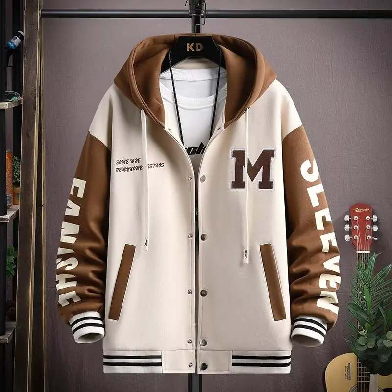 S-6XL Men's Baseball Jersey for Autumn Winter Black Oversized Hooded Jacket High Quality Cotton Hoodie Harajuku Men's Clothing
S-6XL Men's Baseball Jersey for Autumn Winter Black Oversized Hooded Jacket High Quality Cotton Hoodie Harajuku Men's Clothing