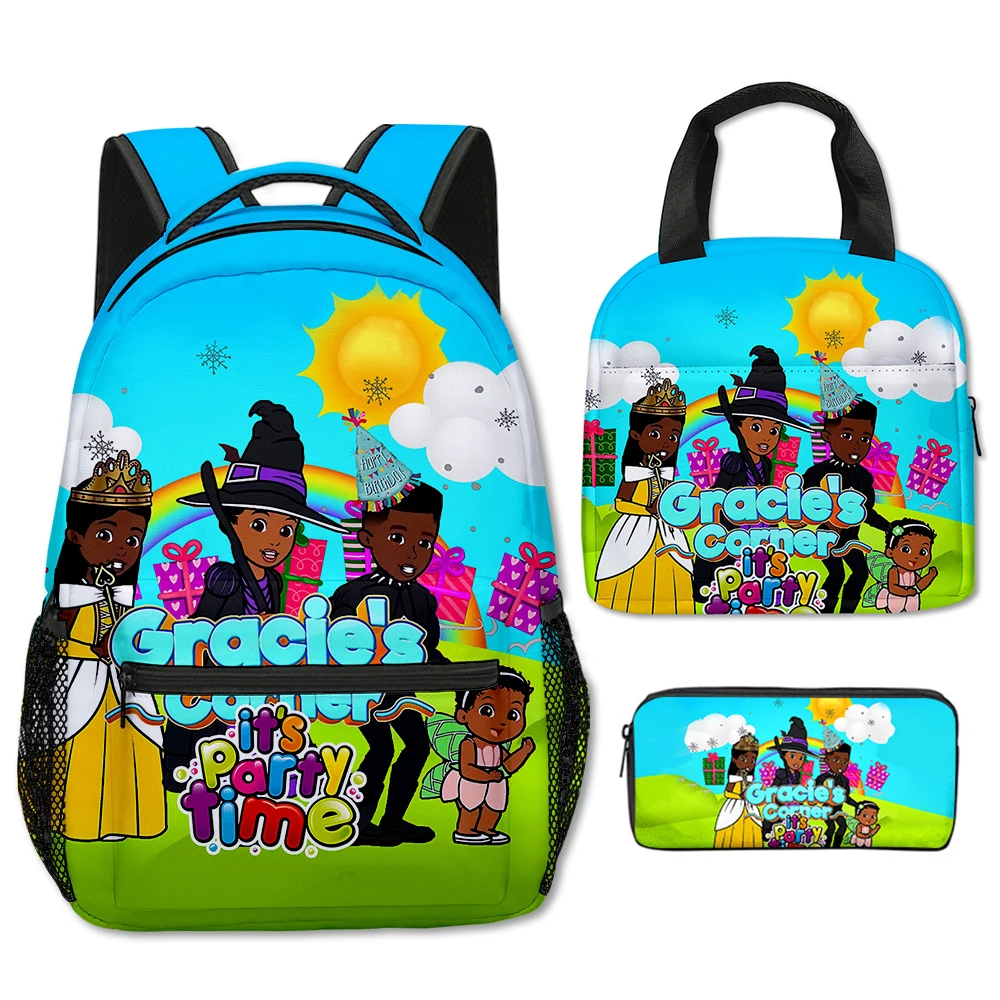 Classic Popular Funny Gracies Corner 3D Printed 3pcs/Set School Bags Travel Notebook Backpack portable Lunch bag Pencil Case
Classic Popular Funny Gracies Corner 3D Printed 3pcs/Set School Bags Travel Notebook Backpack portable Lunch bag Pencil Case