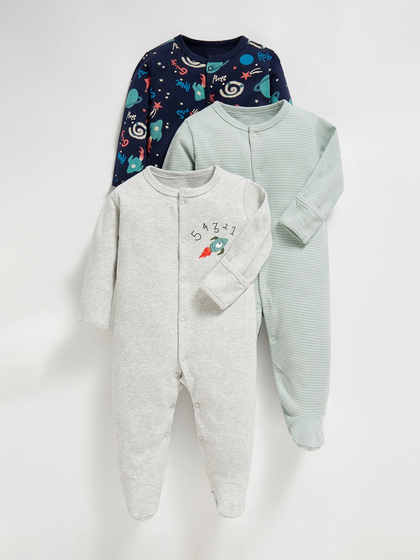 Baby Boy Clothes 100% Cotton Foot covers and starry sky patterns Newborn baby clothing, 3 Pcs/Set Infant pajamas
Baby Boy Clothes 100% Cotton Foot covers and starry sky patterns Newborn baby clothing, 3 Pcs/Set Infant pajamas