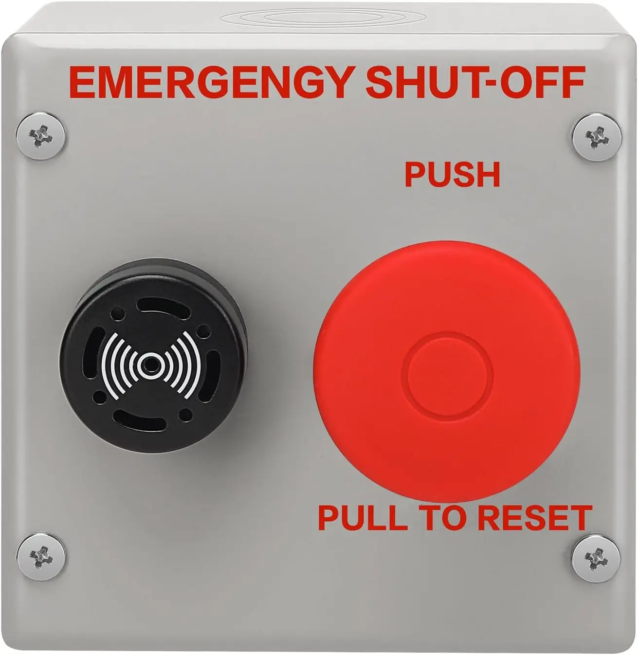 Double Gang Plate Shut-Off Switch (24VDC) with Alarm to Respond to Emergencies,
Double Gang Plate Shut-Off Switch (24VDC) with Alarm to Respond to Emergencies,