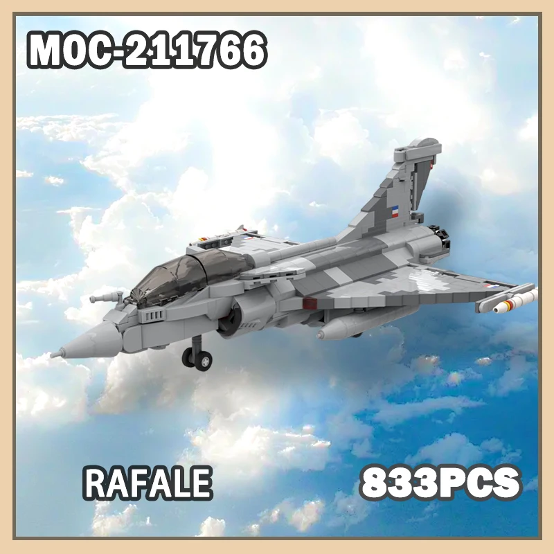 MOC-211766 Military War Series Rafale Assembling Building Block Models High-Tech Creative Ornaments Adult Holiday Gifts 833PCS
MOC-211766 Military War Series Rafale Assembling Building Block Models High-Tech Creative Ornaments Adult Holiday Gifts 833PCS