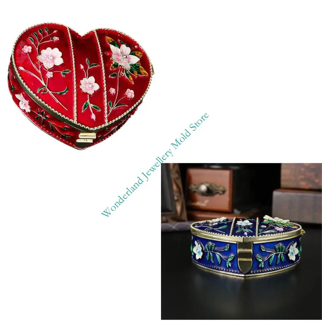 H7EB Multipurpose Heart Jewelry Storage Multiple Layer Storage Sections Portable Accessory Case 
H7EB Multipurpose Heart Jewelry Storage Multiple Layer Storage Sections Portable Accessory Case