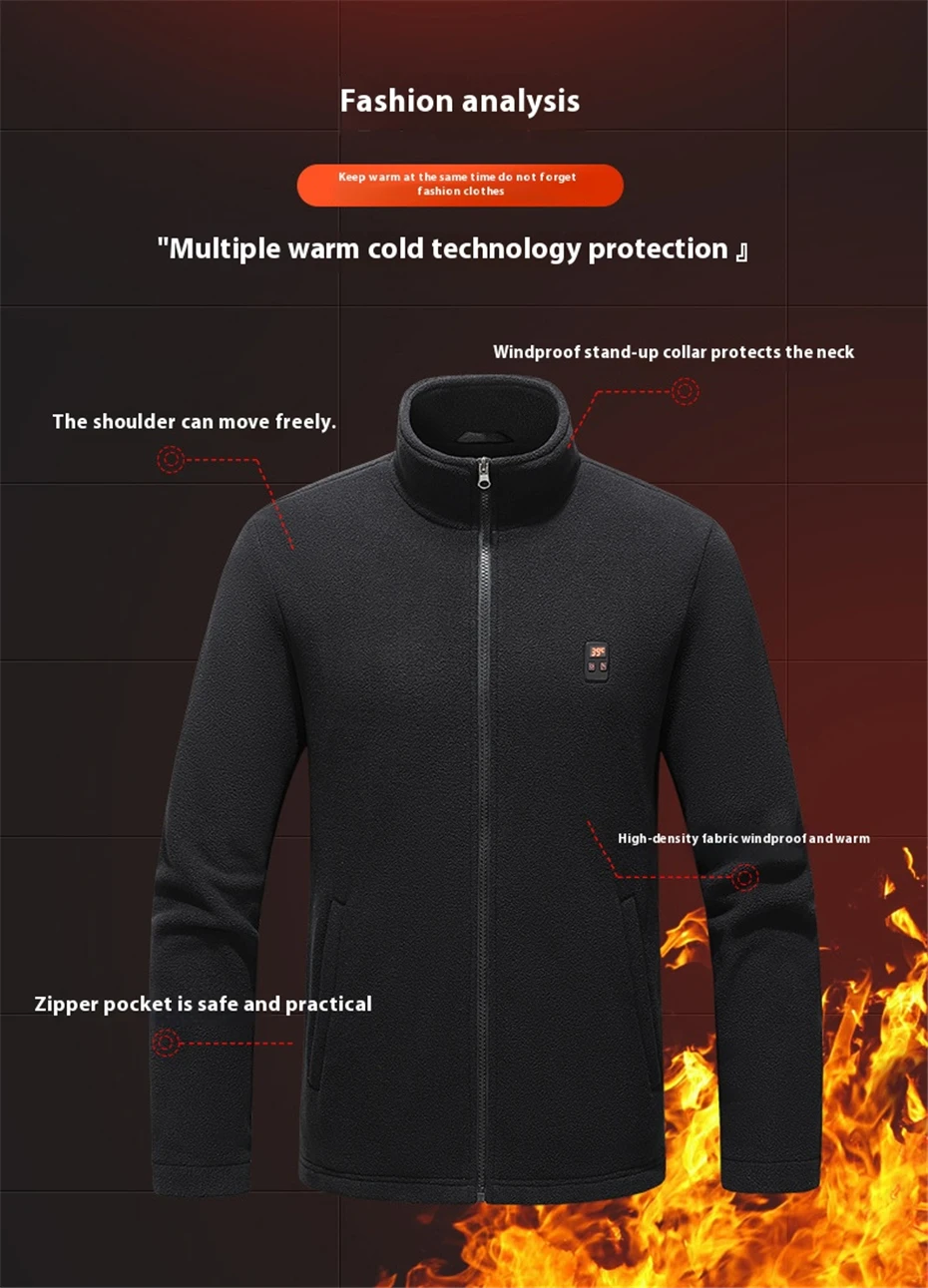 USB Heating Jacket Men Winter Electric Heated Jackets Infrared 9 Heating Areas Jacket Fashion Casual Fleece Coat Male 32 S9a9f18dbc9bd48d589d77b13bf8ab418I