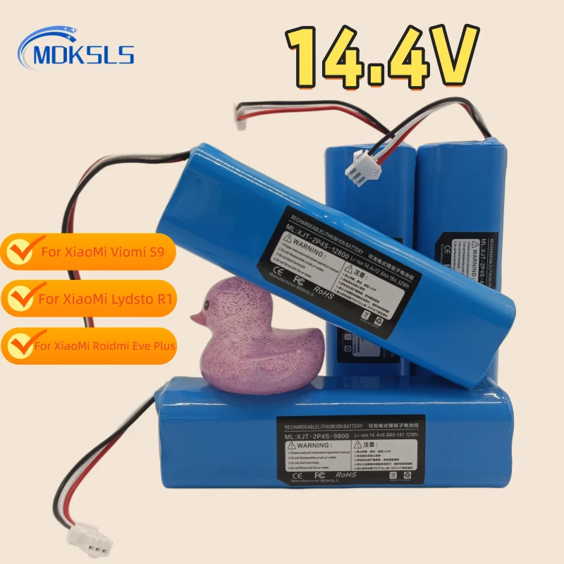 12800mAh For Xiaomi Lydsto R1 Viomi S9 Roidmi Eve Plus lithium-ion rechargeable battery, robot vacuum cleaner battery pack 2026
12800mAh For Xiaomi Lydsto R1 Viomi S9 Roidmi Eve Plus lithium-ion rechargeable battery, robot vacuum cleaner battery pack 2026
