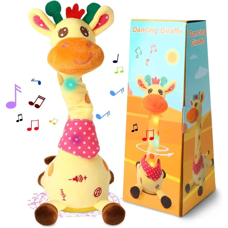 Dancing Talking Giraffe Toy Interactive Stuffed Animal Repeats What You Say Glowing Musical Gift 1-3 Years Old Toddlers Girls
Dancing Talking Giraffe Toy Interactive Stuffed Animal Repeats What You Say Glowing Musical Gift 1-3 Years Old Toddlers Girls