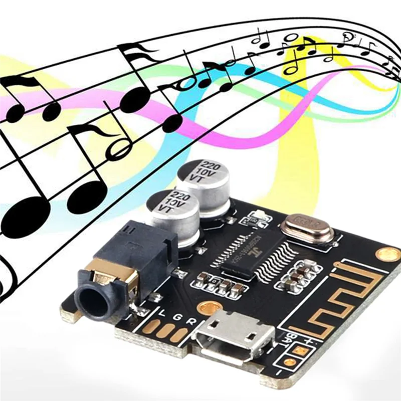 T06C-BT5.0 аудиоприемник + комплект аудиокабелей AUX MP3 Bluetooth декодер без потерь автомобильный динамик модуль платы усилителя звука
T06C-BT5.0 аудиоприемник + комплект аудиокабелей AUX MP3 Bluetooth декодер без потерь автомобильный динамик модуль платы усилителя звука