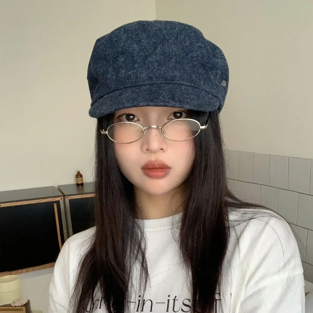 Ретро-винтажный джинсовый берет Y2K с плоским козырьком в британском стиле, универсальная кепка художника, восьмиугольная шляпа для осени
Ретро-винтажный джинсовый берет Y2K с плоским козырьком в британском стиле, универсальная кепка художника, восьмиугольная шляпа для осени