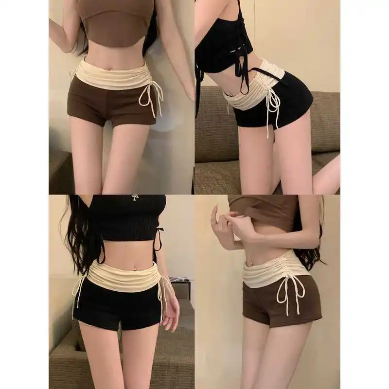 Summer Casual High Waist Slimming Straight Leg Short Pants for Women Folded Hem Chord Pulling Hot Pants Teenage Girl Style
Summer Casual High Waist Slimming Straight Leg Short Pants for Women Folded Hem Chord Pulling Hot Pants Teenage Girl Style