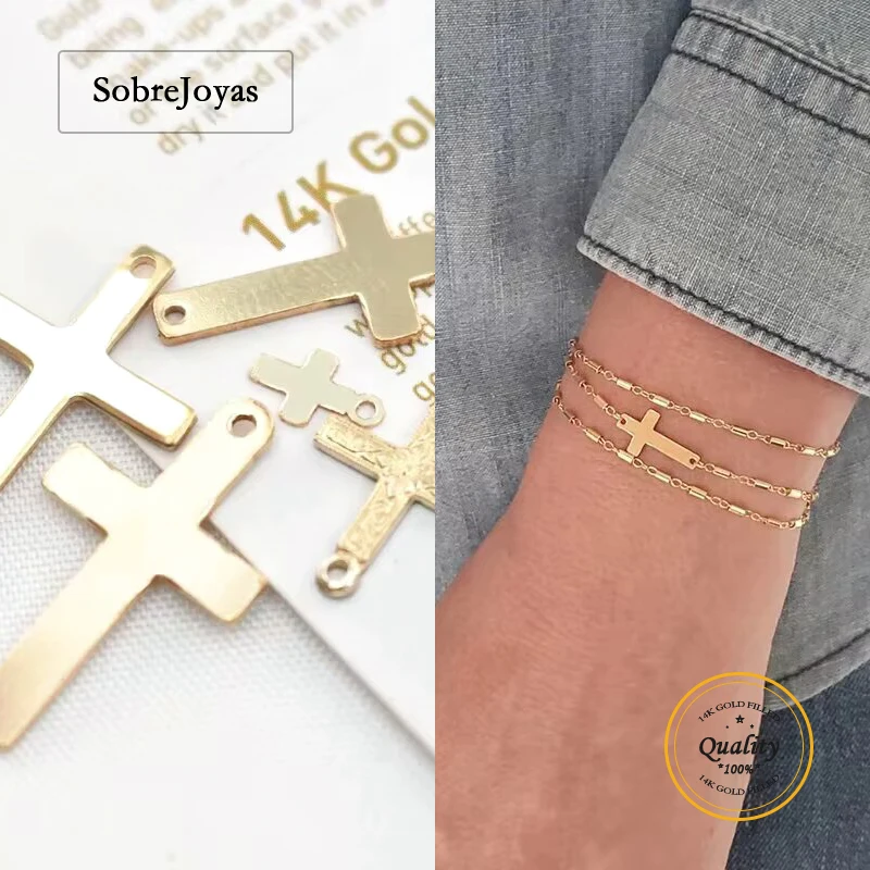 Cross Charm 14K Gold Filled Five Styles Charm Handmade Pendant Jewelry Accessories for Necklace Jewelry Findings
Cross Charm 14K Gold Filled Five Styles Charm Handmade Pendant Jewelry Accessories for Necklace Jewelry Findings