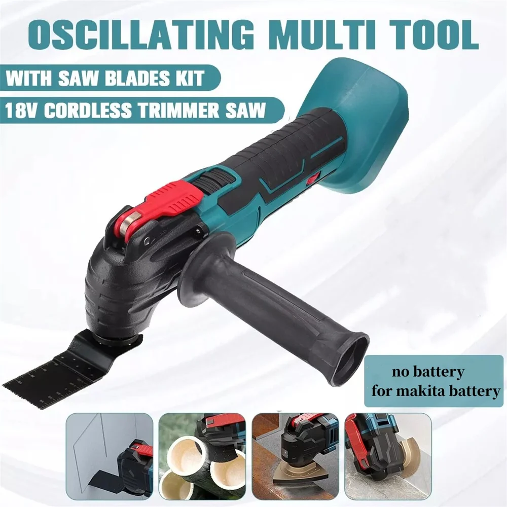 Cordless Oscillator Multi function Tool 6 Gears Adjustable Handheld Rechargeable Renovator Trimmer Shovel For Makita18V Battery
Cordless Oscillator Multi function Tool 6 Gears Adjustable Handheld Rechargeable Renovator Trimmer Shovel For Makita18V Battery