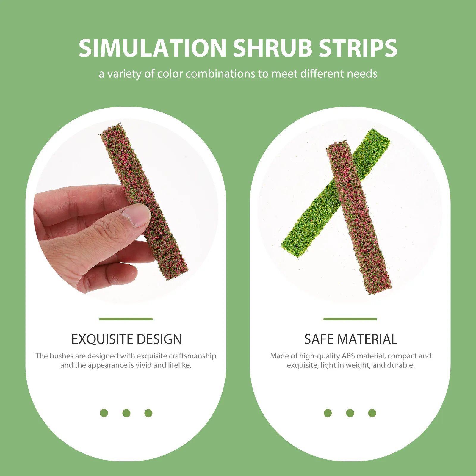 8Pcs Simulation Shrub Strips Miniature Ornament Plastic Sand Table Decorative DIY Materials for Micro Landscaping Fairy Garden
8Pcs Simulation Shrub Strips Miniature Ornament Plastic Sand Table Decorative DIY Materials for Micro Landscaping Fairy Garden