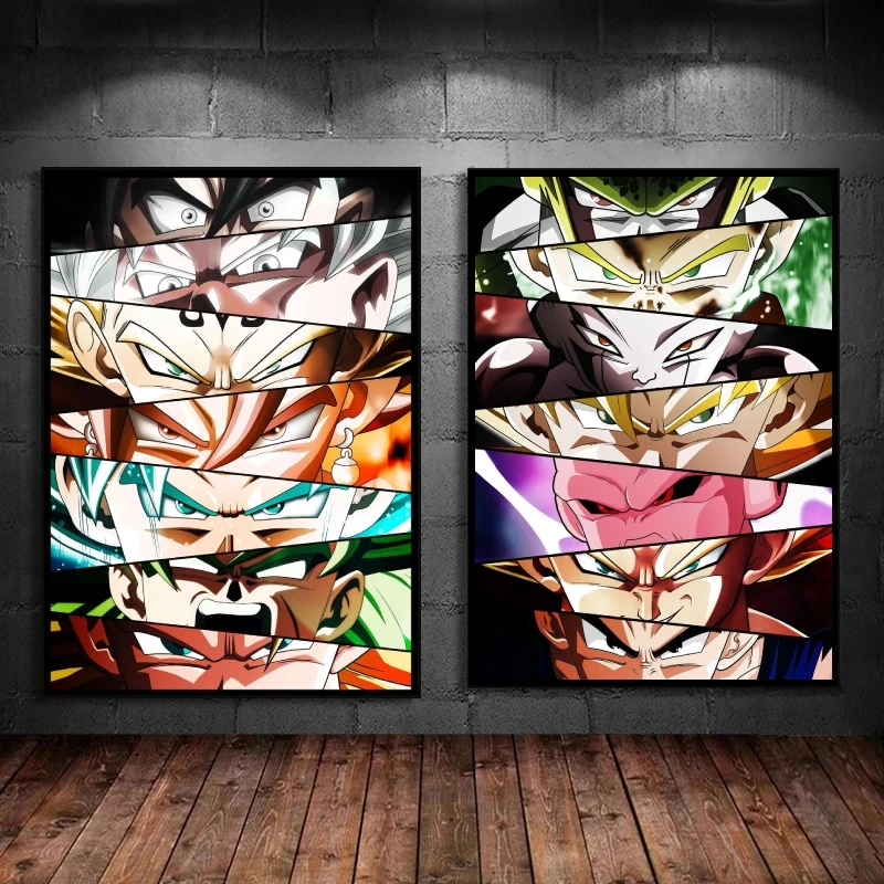 Print on Canvas Classic Anime Poster Dragon Ball Characters Eyes Poster Goku Wall Art Modern Living Room Decor Mural Hanging
Print on Canvas Classic Anime Poster Dragon Ball Characters Eyes Poster Goku Wall Art Modern Living Room Decor Mural Hanging