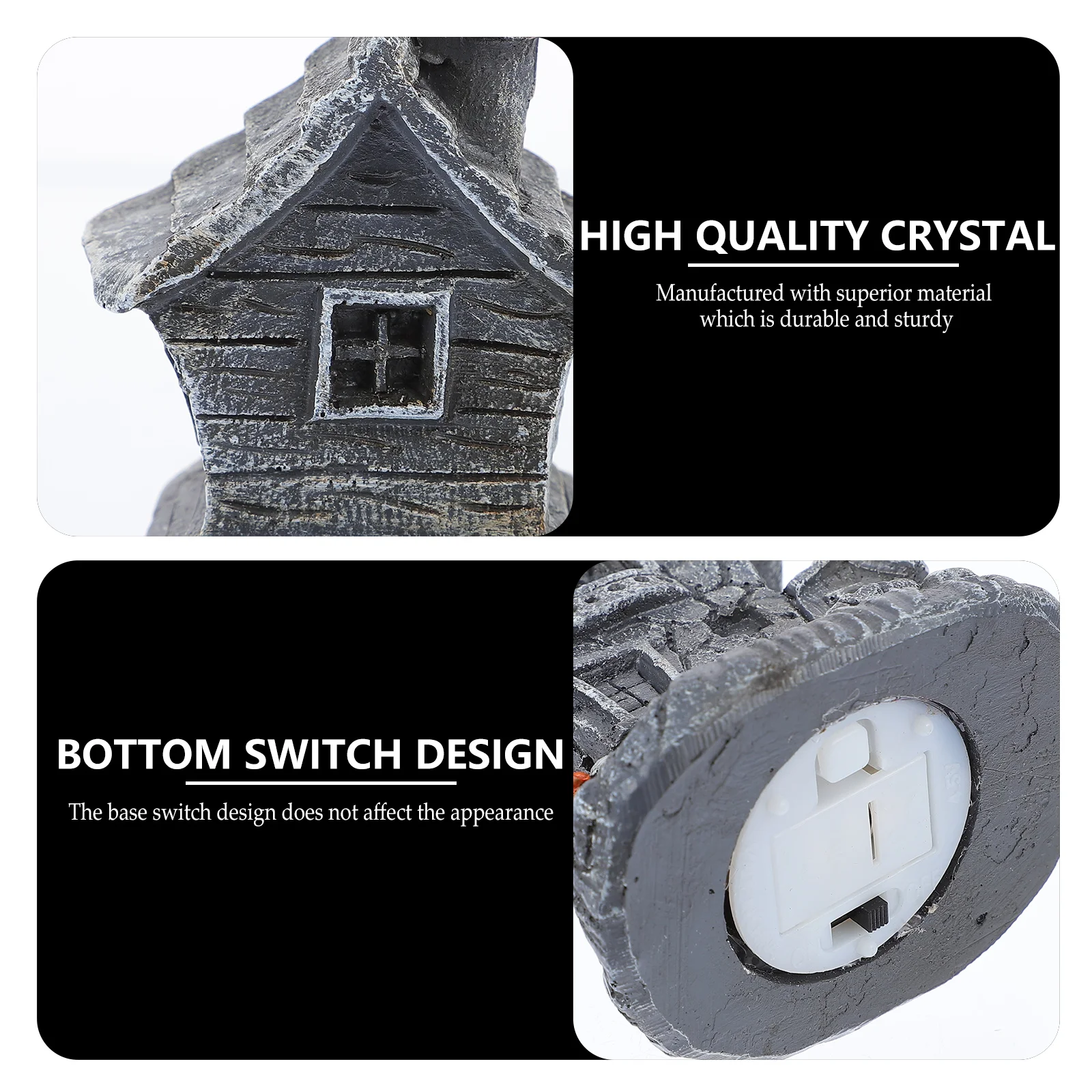 3pcs Halloween Haunted House Resin Decorations Retro Style Warm Lighting Ghost House Adornments Home Decor Halloween nament
3pcs Halloween Haunted House Resin Decorations Retro Style Warm Lighting Ghost House Adornments Home Decor Halloween nament