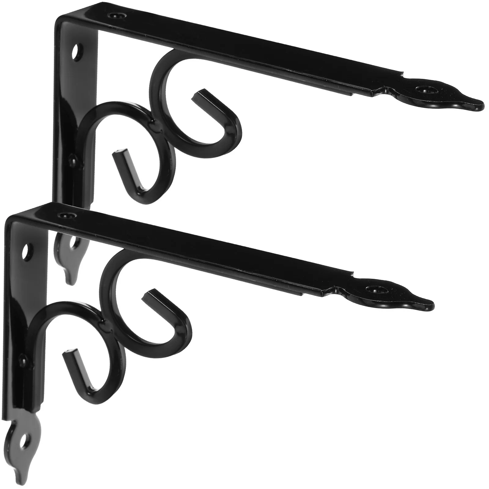 2 pcs Right Shelf Brackets 150mmx115mmx3mm Heavy Duty Black Alloy Wall Mount Floating Shelf Bracket Floating Storage Bracket
2 pcs Right Shelf Brackets 150mmx115mmx3mm Heavy Duty Black Alloy Wall Mount Floating Shelf Bracket Floating Storage Bracket