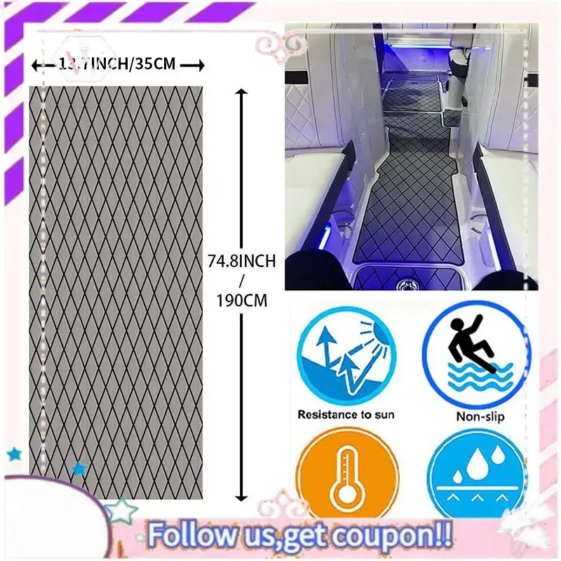 Portable EVA Foam Faux Teak Boat Deck Mat Decking Sheet Yacht Flooring Anti Skid Mat Self Adhesive Vehicle Pad
Portable EVA Foam Faux Teak Boat Deck Mat Decking Sheet Yacht Flooring Anti Skid Mat Self Adhesive Vehicle Pad
