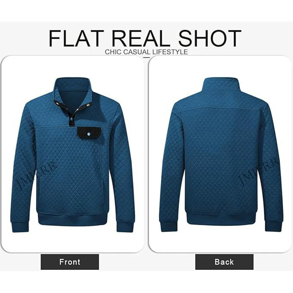 Stand Collar For Autumn For Spring Long Sleeve Sweatshirt Men's Casual Top Button-up Stand Collar Casual Style
Stand Collar For Autumn For Spring Long Sleeve Sweatshirt Men's Casual Top Button-up Stand Collar Casual Style