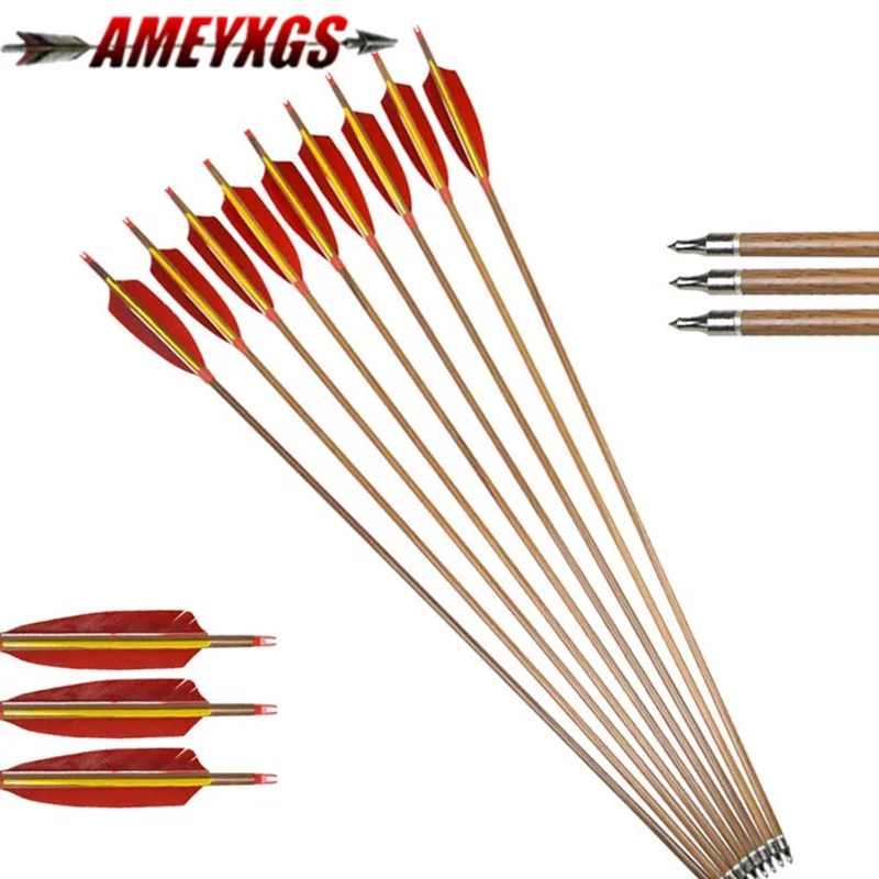 6/12pcs 30" Archery Pure Carbon Arrows Spine 340 Wood Skin Shaft 5" Feather Replaceable Broadhead Hunting Shooting Accessories
6/12pcs 30" Archery Pure Carbon Arrows Spine 340 Wood Skin Shaft 5" Feather Replaceable Broadhead Hunting Shooting Accessories