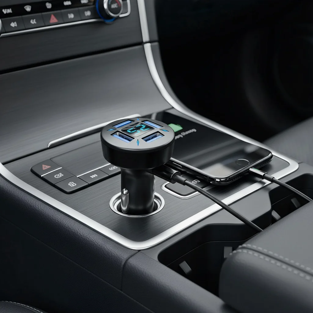 Электростанция вашего автомобиля. Высокоскоростное зарядное устройство мощностью 66 Вт для iPhone, Android, планшетов и многого другого.
Электростанция вашего автомобиля. Высокоскоростное зарядное устройство мощностью 66 Вт для iPhone, Android, планшетов и многого другого.