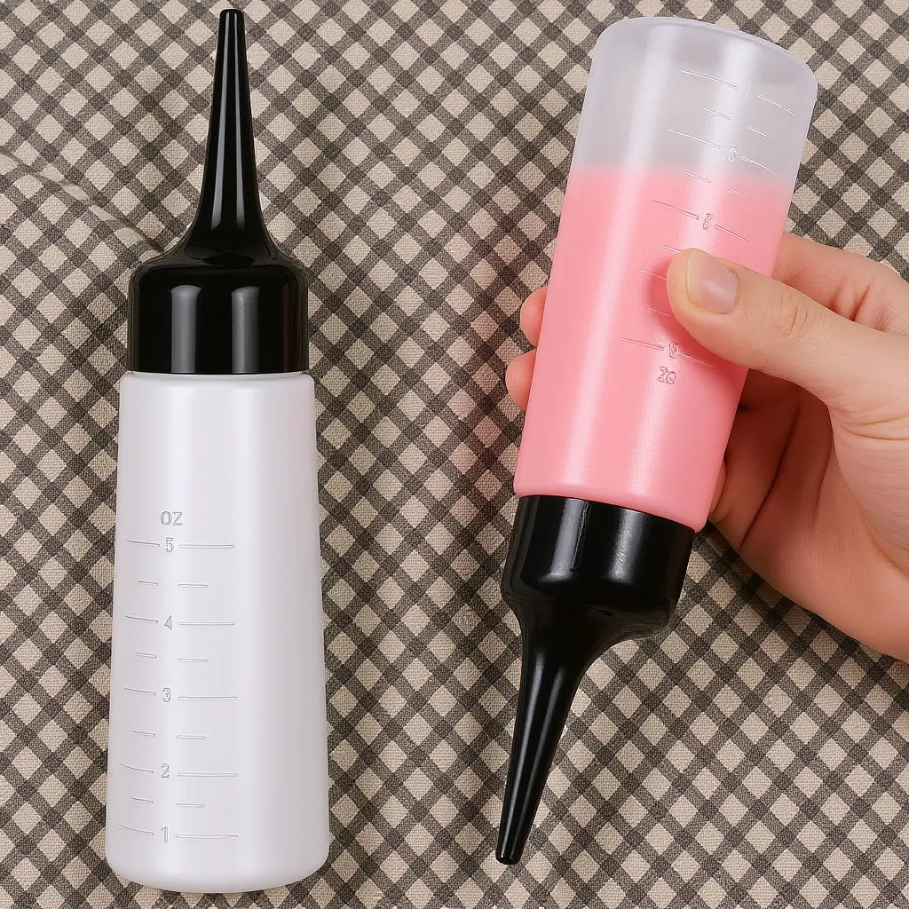 Empty Applicator Bottle Black White 15x5x4cm Leakproof Slant Tip for Hair Color Shampoo Conditioner Scalp Treatment Scale Bottle
Empty Applicator Bottle Black White 15x5x4cm Leakproof Slant Tip for Hair Color Shampoo Conditioner Scalp Treatment Scale Bottle