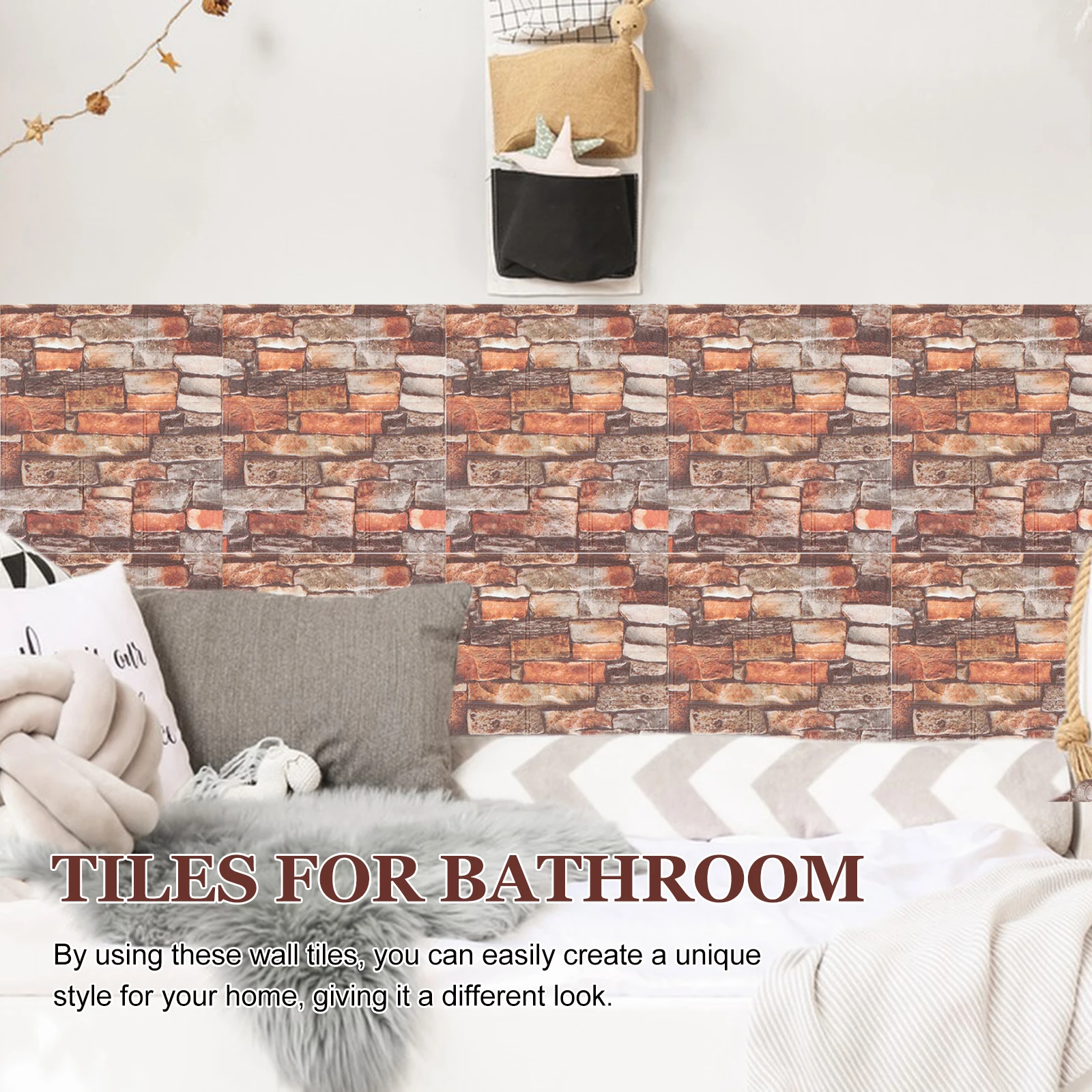 20pcs 3D Self Adhesive Simulated Rock Wallpaper 35cmx38cm Red Waterproof Wall Panels Tile Stickers for Kitchen Bathroom Bedroom
20pcs 3D Self Adhesive Simulated Rock Wallpaper 35cmx38cm Red Waterproof Wall Panels Tile Stickers for Kitchen Bathroom Bedroom