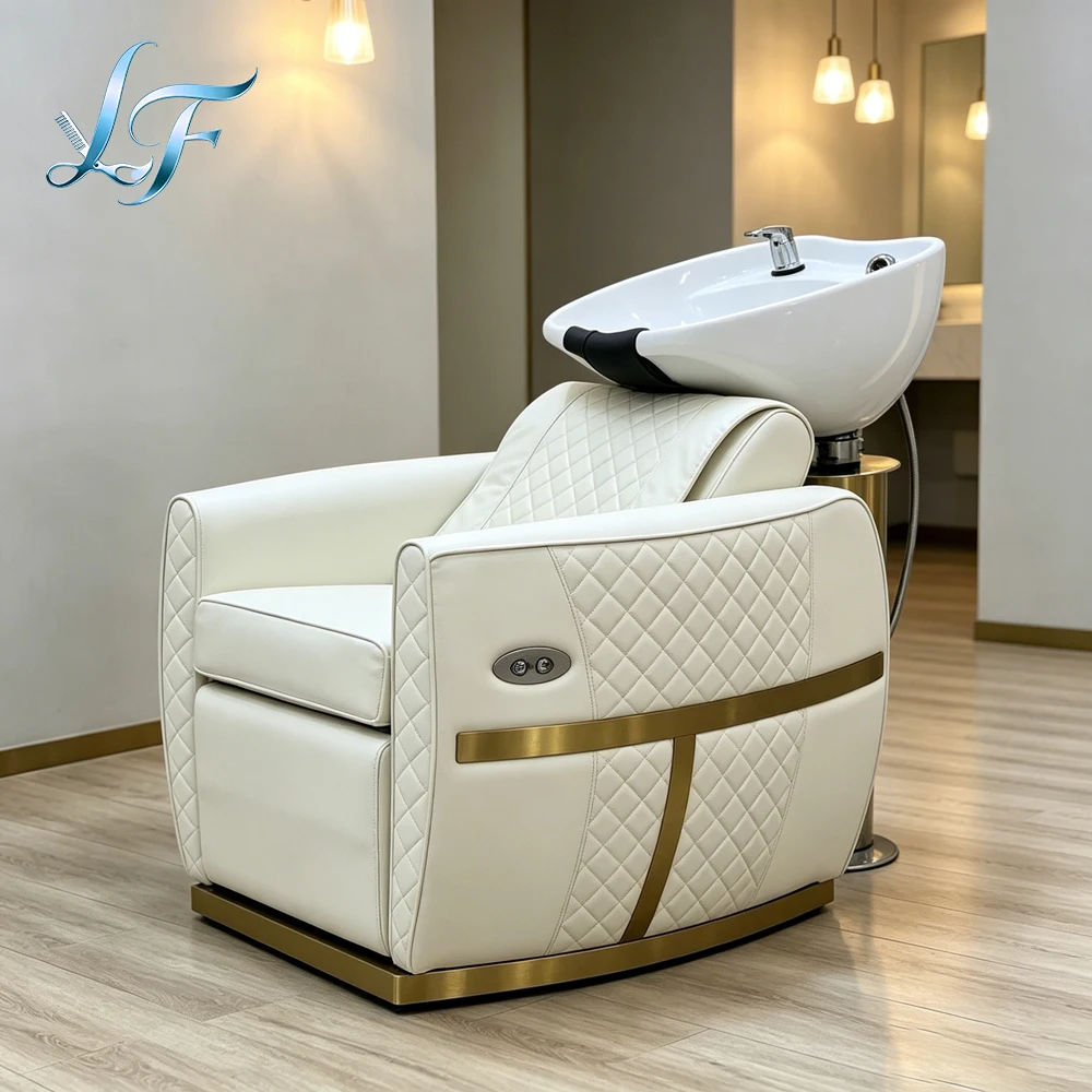 Two In One Electric Reclining Shampoo Chair Ceramic Wash Basin With Vibration Massage Function Multifunctional Salon Furniture
Two In One Electric Reclining Shampoo Chair Ceramic Wash Basin With Vibration Massage Function Multifunctional Salon Furniture