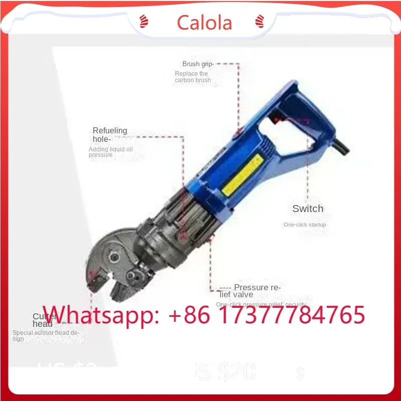 Portable Rebar Cutting Machine Electric Hydraulic Hrc-20 Steel Shears Scissors Cut All Kinds of Cast Steel Rebar
Portable Rebar Cutting Machine Electric Hydraulic Hrc-20 Steel Shears Scissors Cut All Kinds of Cast Steel Rebar