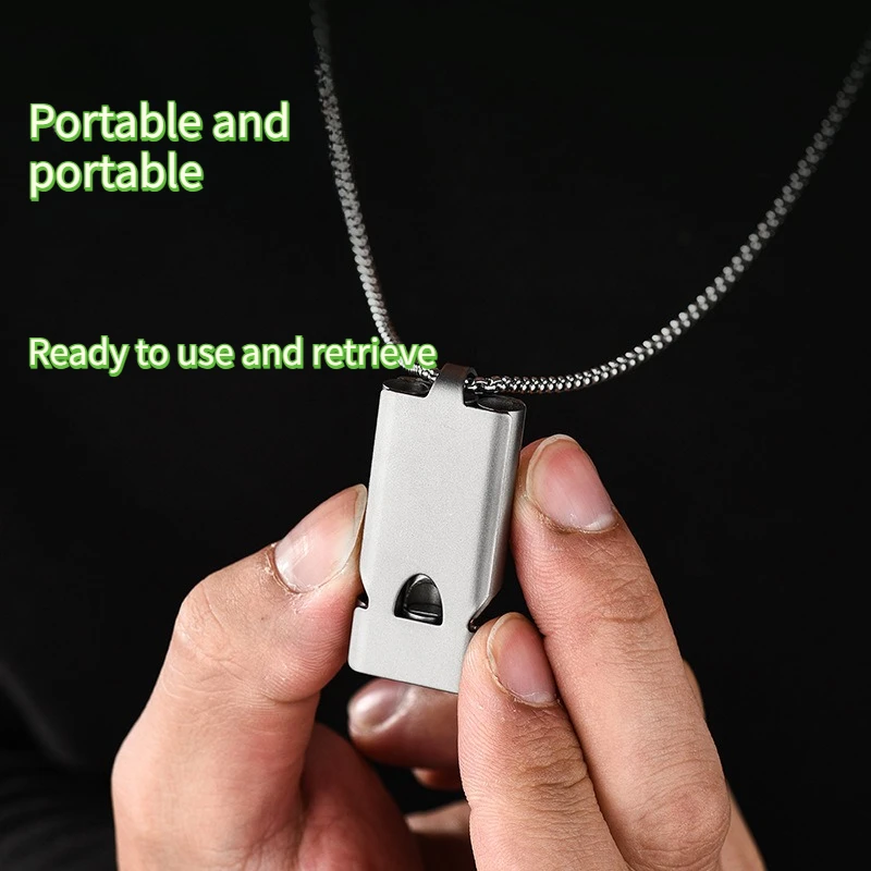 New Titanium Alloy Outdoor Multifunctional Three Tube High Decibel Whistle Portable Camping Hiking Mountaineering EDC Tool
New Titanium Alloy Outdoor Multifunctional Three Tube High Decibel Whistle Portable Camping Hiking Mountaineering EDC Tool