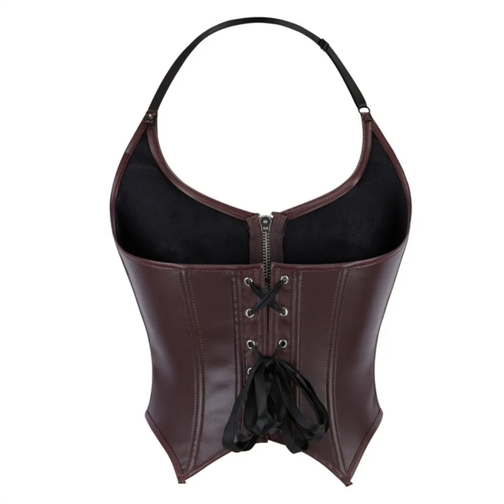 Corsets Womens Fashion Zipper Patent Leather Tank Top Wet Look Rave Festival Outfit U Neck Sleeveless Vest for Club Pole Dancing
Corsets Womens Fashion Zipper Patent Leather Tank Top Wet Look Rave Festival Outfit U Neck Sleeveless Vest for Club Pole Dancing